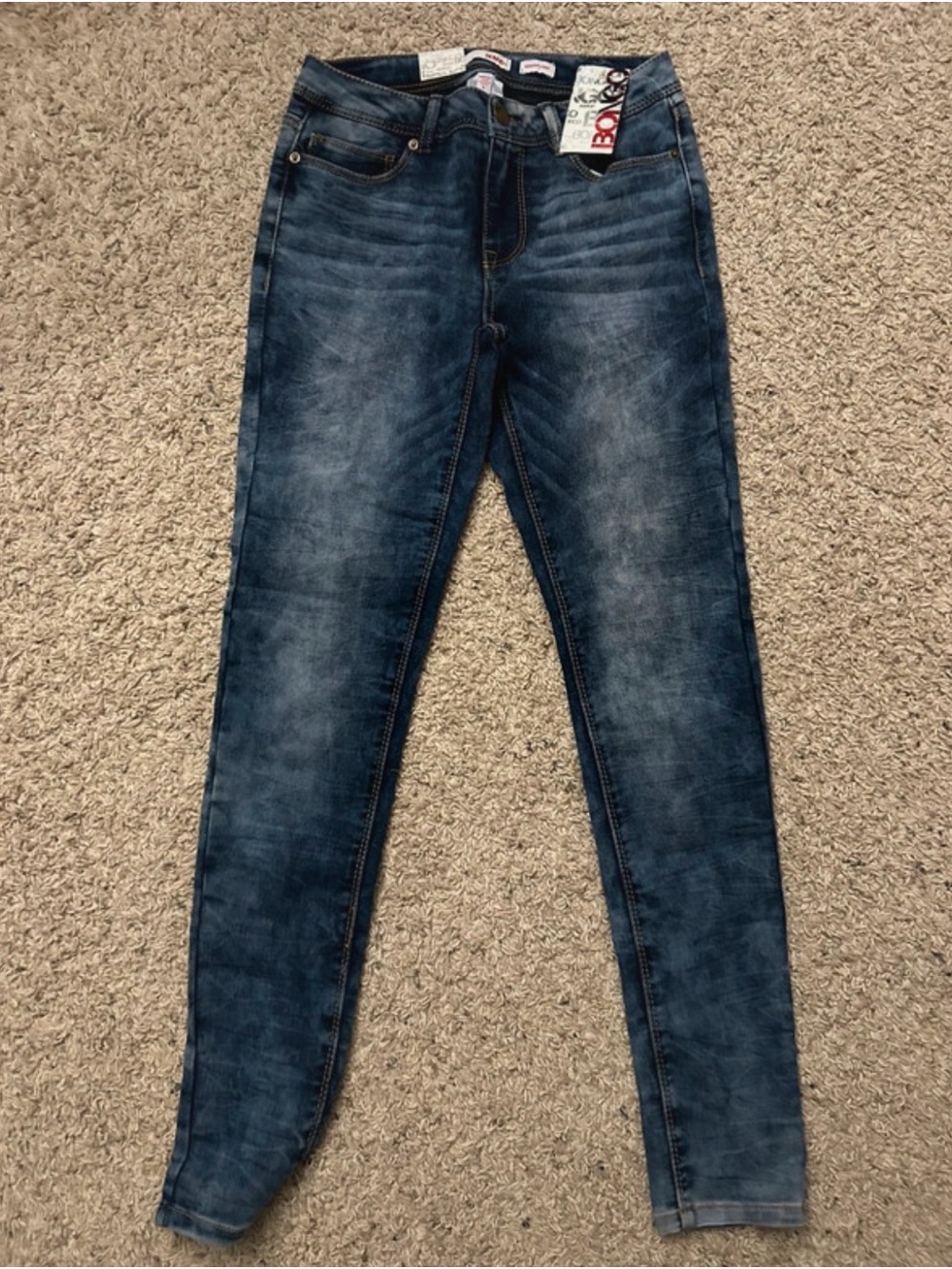 Women’s Dark Blue Washed Skinny Jeans